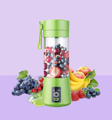 GUGGU PRO 450 W Juicer Mixer Grinder(M65_Juicer USB Rechargeable 6-Blade Portable Juicer Blender | 1 Jar | Multicolor)