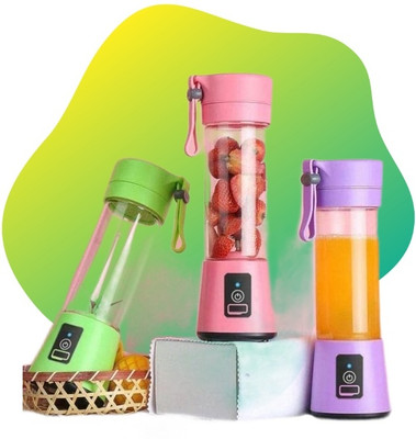 GUGGU PRO 450 W Juicer Mixer Grinder(F32_Juicer USB Rechargeable 6-Blade Portable Juicer Blender | 1 Jar | Multicolor)