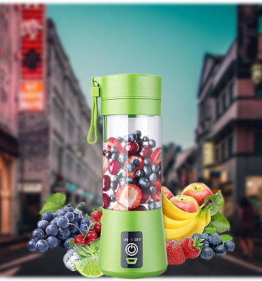 SACRO PRO 450 W Juicer Mixer Grinder(T98_Juicer USB Rechargeable 6-Blade Portable Juicer Blender | 1 Jar | Multicolor)