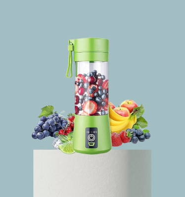 SACRO PRO 450 W Juicer Mixer Grinder(D56_Juicer USB Rechargeable 6-Blade Portable Juicer Blender | 1 Jar | Multicolor)