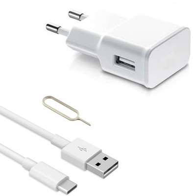Badger Wall Charger Accessory Combo for Samsung Galaxy M02s Fast Charger Original Adapter like Wall Charger and Mobile Power Adapter Cable Android Smartphone Charger High Speed Travel Charger With 1 Meter TYPE- C USB Data Transfer Cable(White)