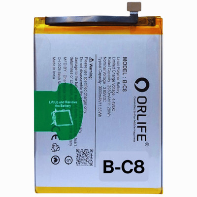 orlife Mobile Battery For  Vivo Y69, Y91 3000mAh B-C8 (1 Year Replacement Warranty)