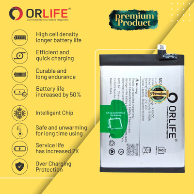 orlife Mobile Battery For  Oppo Reno Reno Z |BLP701 ( 1 Year Replacement Warranty )