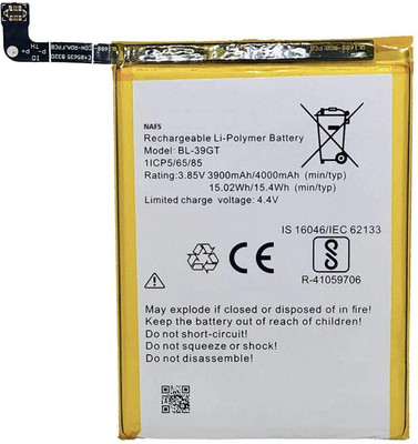 The B Store Mobile Battery For  TECHNO Camon I IA5 IN5 Twin BL-39GT