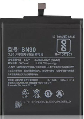 Mstore Mobile Battery For  MI BN30 Xiaomi Redmi 4A