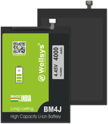 WELLSYS Mobile Battery For  Xiaomi Redmi Note 8 Pro (BM4J 4000MAH)