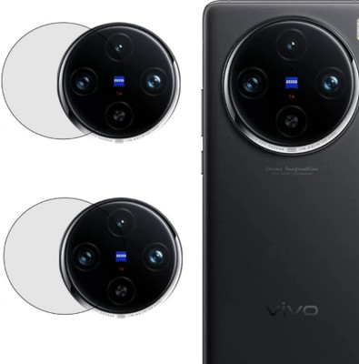 NIRUDRINT Back Camera Lens Glass Protector for Vivo X100 / Vivo X100 Pro With 9H Hardness, Air Bubble Free, Ultra HD(Pack of: 2)