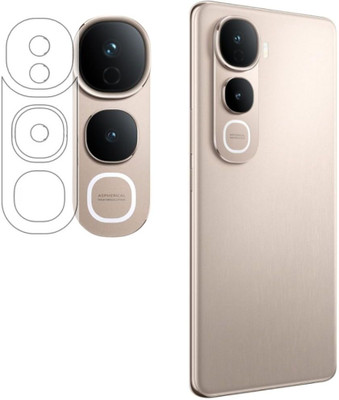 ISAAK Back Camera Lens Glass Protector for Vivo Y400 Pro 5G(Pack of: 1)