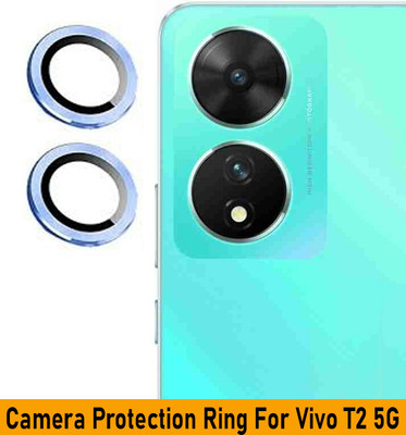KREZEE Back Camera Lens Ring Guard Protector for vivo T2 5G(Pack of: 2)