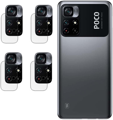 LIGHTWINGS Back Camera Lens Glass Protector for Xiaomi Poco M4 Pro (5G)(Pack of: 4)