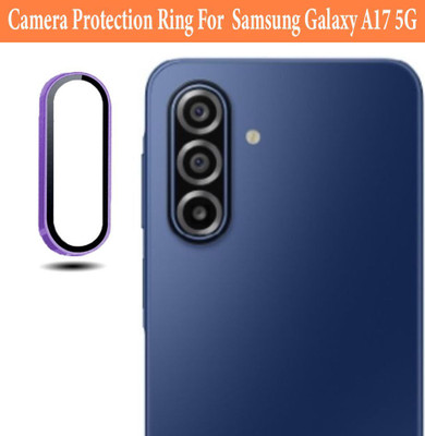 KREZEE Back Camera Lens Ring Guard Protector for Samsung Galaxy A17 5G [ Purple Metal Alloy Camera Ring with Glass] Set of 1(Pack of: 1)