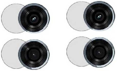 LIGHTWINGS Back Camera Lens Glass Protector for Motorola Moto G-04s Camera Lens Protector, (Pack of 2)(Pack of: 2)