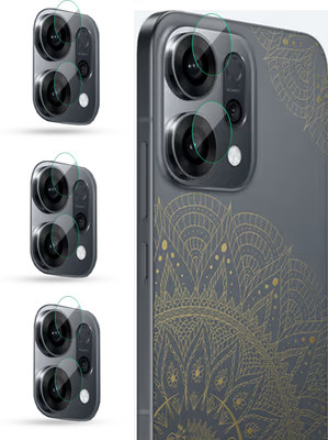 Nazomi Tech Back Camera Lens Glass Protector for Oppo Reno 14 Diwali Edition, Reno 14 Diwali Edition, OPPO RENO 14(Pack of: 3)