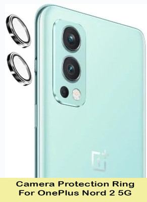 ZYXO Back Camera Lens Ring Guard Protector for OnePlus Nord 2 5G [Metal Alloy Camera Ring with 9H Glass] Set of 1(Pack of: 2)