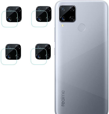 LIGHTWINGS Back Camera Lens Glass Protector for Realme C-15 Qualcomm Edition(Pack of: 4)