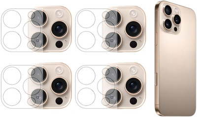 ISAAK Back Camera Lens Glass Protector for iPhone 16 Pro Max(Pack of: 4)