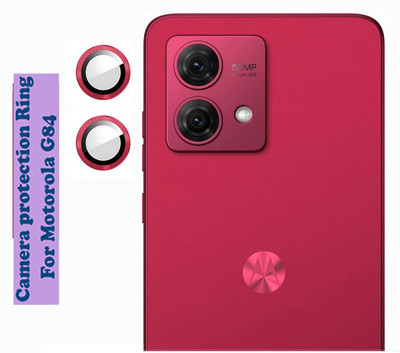 DC DEAL CLUES Back Camera Lens Ring Guard Protector for Motorola g84 [Metal Alloy Camera Ring with 9H Glass] Set of 1(Pack of: 2)