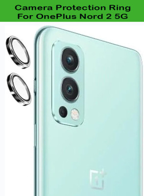 ZYXO Back Camera Lens Ring Guard Protector for OnePlus Nord 2 5G [Metal Alloy Camera Ring with 9H Glass] Set of 1(Pack of: 2)
