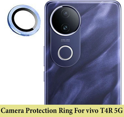 DC DEAL CLUES Back Camera Lens Ring Guard Protector for Vivo T4R 5G [ Blue Metal Alloy Camera Ring with Glass] Set of 1(Pack of: 1)