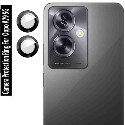 ZYXO Back Camera Lens Ring Guard Protector for OPPO A79 5G [Metal Alloy Camera Ring with 9H Glass] Set of 1(Pack of: 2)