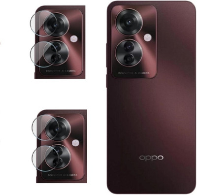 RANKART Back Camera Lens Glass Protector for Oppo F25 Pro 5G With 9H Hardness, Anti-Shock, Air Bubble Free, Ultra HD(Pack of: 2)