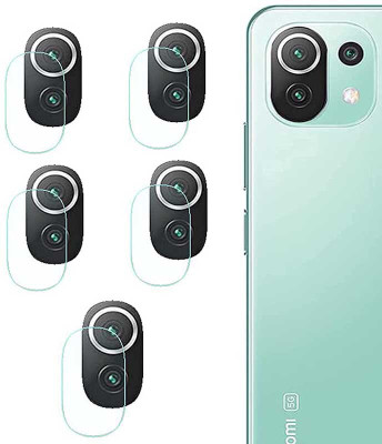 LIGHTWINGS Back Camera Lens Glass Protector for XIAOMI MI - 11 LITE(Pack of: 5)