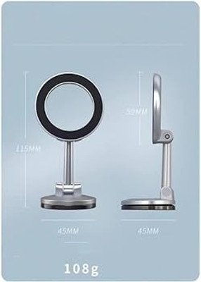 YOYOTRADERS Car Mobile Holder for Magnetic(Metal Black, Silver)