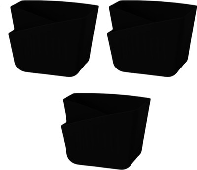Zebur Dual sides Pocket Wall Mount Phone Holder Self-Adhesive Storages(Pack of 3) Mobile Holder