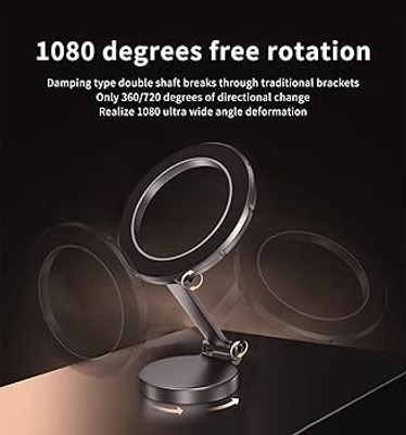 YOYOTRADERS Car Mobile Holder for Magnetic(Metal Black, Silver)