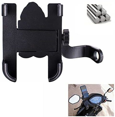 Naveneha C 2 Metal Handle Fitting GPS Bike Mobile Holder(Black)
