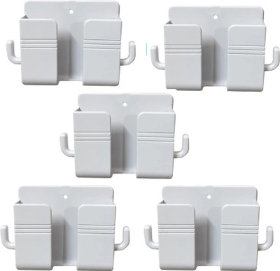 M/S DSNS Phone Stand Wall Mounted For Charging | AC/TV Remote Hanging Bracket Pack OF 5 Mobile Holder