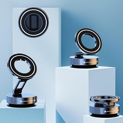 TECHEL 360° Rotation Vacuum Magnetic Phone Holder Stand BGY34 Mobile Holder