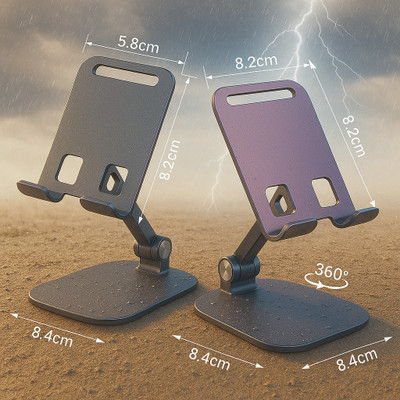 Ns World KX Mobile Stand Holder for Desk Sturdy,Anti-Slip,Height Angle Adjustable Mobile Holder Cellphone Holder Compatible with All Mobile Phones Mobile Holder