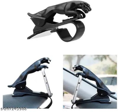 TECHEL Jaguar Design 360 Car Dashboard Phone Holder Adjustable OIU9 Mobile Holder