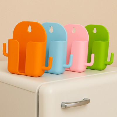 Jankinath enterprise 4 Set Of Wall Mounted Mobile Holder For Charging Stand | Mobile Holder