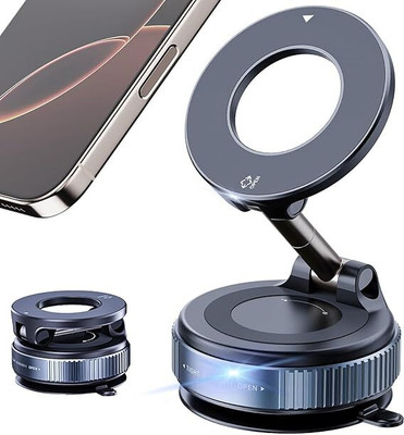 4uonly Phone Mount Foldable Vacuum Magnetic Phone Stand YHO4 Mobile Holder