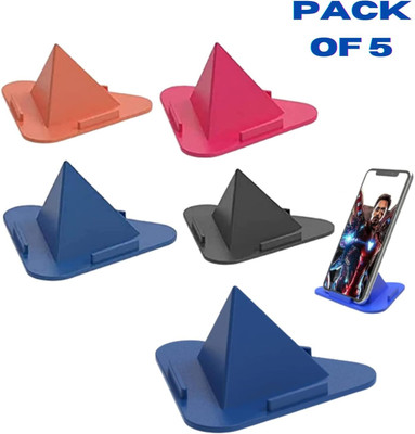 MICROBOTS Mobile Phone Pyramid Shape Holder Three Sided Pack of 5 Mobile Holder