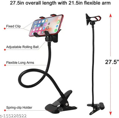 TECHEL Metal LAZY Built-Cell Phone Stand Flexible eqw5 Mobile Holder