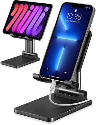 TECHGEAR Mobile Stand Holder -Angle & Height Adjustable Desk Cell Phone Holder Mobile Holder