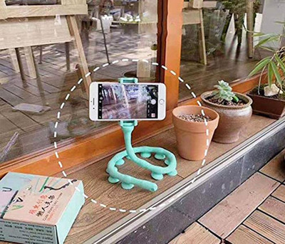 4uonly Cute & Flexible Phone Holder Worm Octopus Design NBO16 Mobile Holder