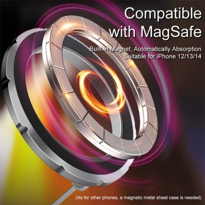 IMMUTABLE 1080-Angle Rotating Folding Magnetic Phone Holder Dashboard WSR34 Mobile Holder