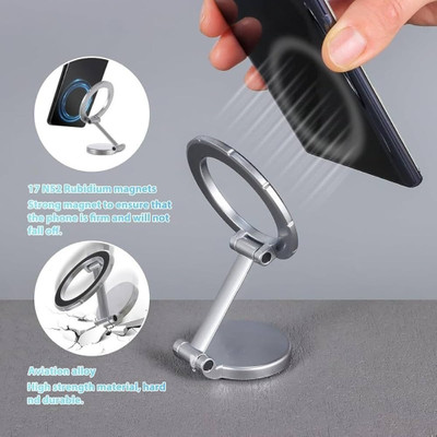 YOYOTRADERS Car Mobile Holder for Magnetic(Metal Black, Silver)