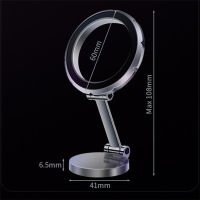 IMMUTABLE 1080-Angle Rotating Folding Magnetic Phone Holder Dashboard WSR37 Mobile Holder