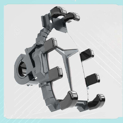 ZARRY Motorcycle Mobile Mount Claw Grip Phone Holder Bike Mobile Holder(Grey)