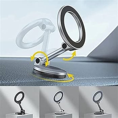 ESCODEVELOPER Car Mobile Holder for Magnetic(Silver)