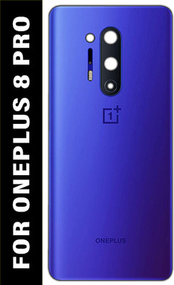 Safa Oneplus 8 Pro With Camera Glass Back Panel(Blue)