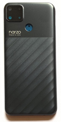 SMART realme Narzo 30A With Side Volume & Power Buttons Back Panel(Black)