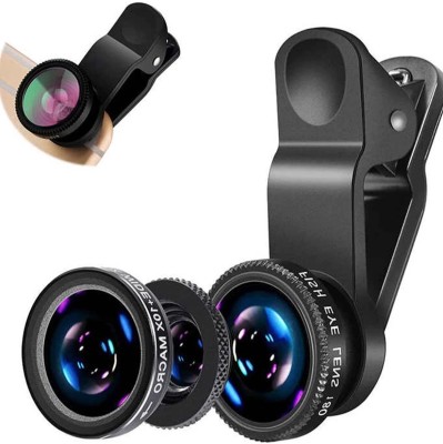 Malvoka Universal 3in1 Mobile Camera Photo Lens; Fisheye Lens; Wide Angle; Macro Lens Mobile Phone Lens