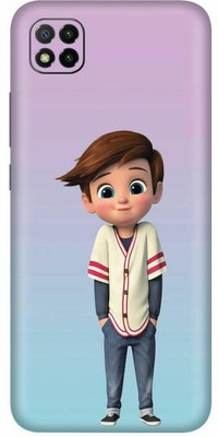 FCS Poco C3, Poco C3 Cute Boy Printed Back Skin Mobile Skin(Cute Boy)