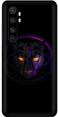 FCS Mi Note 10 Lite, Mi Note 10 Lite Black Penther Printed Back Skin Mobile Skin(Black Penther)